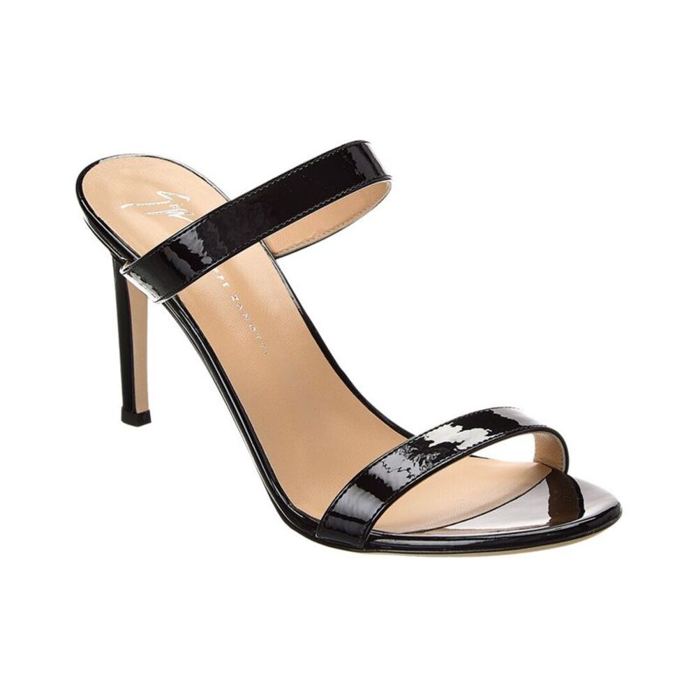 Giuseppe Zanotti Basic 85 Patent Sandal, Black
